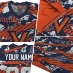 personalized virginia cavaliers camo shatter blue jersey best selling