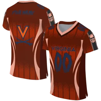 personalized virginia cavaliers dynamic dots orange jersey best selling