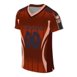 personalized virginia cavaliers dynamic dots orange jersey best selling