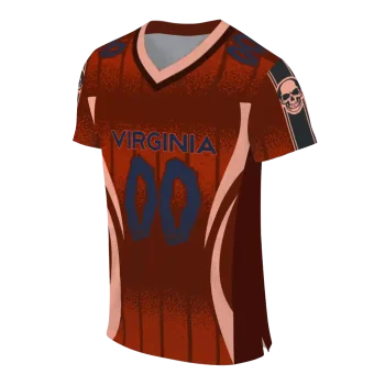 personalized virginia cavaliers dynamic dots orange jersey fashion forward