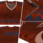 personalized virginia cavaliers dynamic dots orange jersey best selling