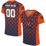 personalized virginia cavaliers stacked rectangle blue jersey best selling