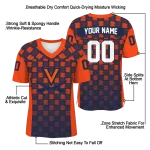 personalized virginia cavaliers stacked rectangle blue jersey best selling