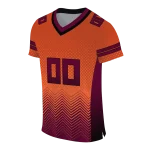 personalized virginia tech hokies halftone sweep orange black jersey best selling