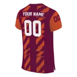 personalized virginia tech hokies stripe block maroon jersey best selling