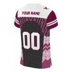 personalized virginia tech hokies tire arrows maroon black white jersey best selling