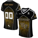 personalized wake forest demon deacons halftone slant gold black jersey best selling