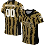 personalized wake forest demon deacons stripe splatter gold jersey best selling