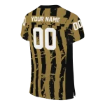 personalized wake forest demon deacons stripe splatter gold jersey best selling