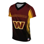 personalized washington commanders halftone fade burgundy black jersey best selling