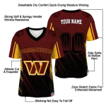 personalized washington commanders halftone fade burgundy black jersey best selling