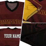 personalized washington commanders halftone fade burgundy black jersey best selling