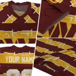 personalized washington commanders layered grids burgundy jersey best selling