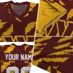 personalized washington commanders stripe block burgundy jersey best selling