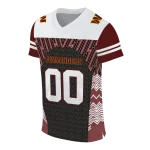 personalized washington commanders tire arrows burgundy black white jersey best selling