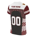 personalized washington commanders tire arrows burgundy black white jersey best selling