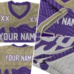 personalized washington huskies dripping flames purple white jersey best selling