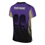 personalized washington huskies halftone flow purple black jersey best selling