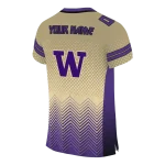 personalized washington huskies halftone sweep gold black jersey best selling