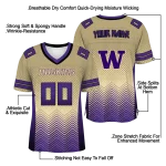 personalized washington huskies halftone sweep gold black jersey best selling