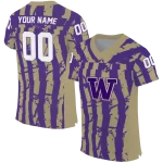 personalized washington huskies stripe splatter purple jersey best selling