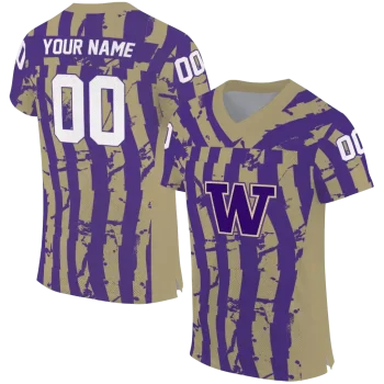 personalized washington huskies stripe splatter purple jersey best selling