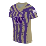 personalized washington huskies stripe splatter purple jersey best selling
