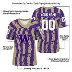 personalized washington huskies stripe splatter purple jersey best selling