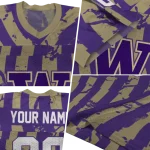 personalized washington huskies stripe splatter purple jersey best selling