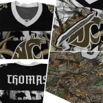personalized washington state cougars antler skull camouflage hunting jersey best selling