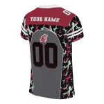 personalized washington state cougars brushstroke xs grey black jersey best selling