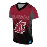 personalized washington state cougars halftone flow crimson black jersey best selling