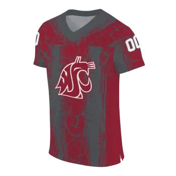 personalized washington state cougars rugged stripes crimson jersey fashion forward