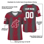 personalized washington state cougars rugged stripes crimson jersey best selling