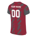 personalized washington state cougars stripe block crimson jersey best selling