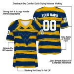 personalized west virginia mountaineers art stripe blue jersey best selling