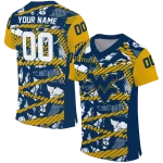personalized west virginia mountaineers camo shatter blue jersey best selling