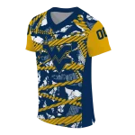 personalized west virginia mountaineers camo shatter blue jersey best selling