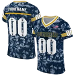 personalized west virginia mountaineers camouflage abstract blue jersey best selling