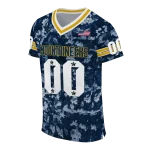 personalized west virginia mountaineers camouflage abstract blue jersey best selling