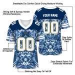 personalized west virginia mountaineers mirrored pattern blue jersey best selling
