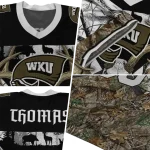 personalized western kentucky hilltoppers antler skull camouflage hunting jersey best selling