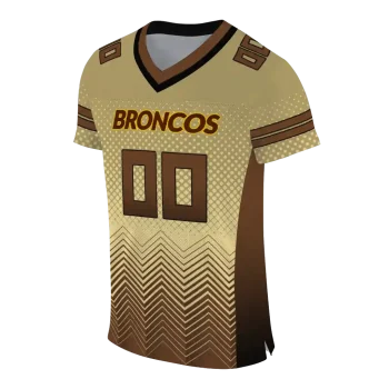 personalized western michigan broncos halftone sweep gold black jersey fashion forward