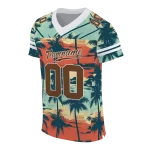 personalized western michigan broncos horizon palm sunset jersey best selling