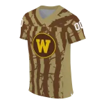 personalized western michigan broncos stripe splatter brown jersey best selling
