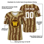 personalized western michigan broncos stripe splatter brown jersey best selling