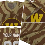personalized western michigan broncos stripe splatter brown jersey best selling