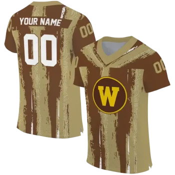 personalized western michigan broncos striped texture brown jersey best selling