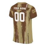 personalized western michigan broncos striped texture brown jersey best selling