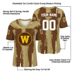personalized western michigan broncos striped texture brown jersey best selling